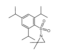2,2-dimethyl-1-(2,4,6-triisopropylphenylsulfonyl)aziridine Structure