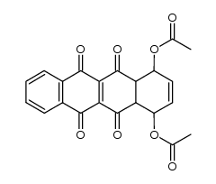 1,4-diacetoxy-1,4,4a,12a-tetrahydro-naphthacene-4,5,11,12-tetraone Structure