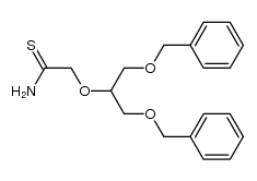 2-benzyloxy-1-benzyloxymethylethoxythioacetamide Structure