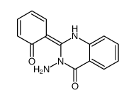 3-amino-2-(6-oxocyclohexa-2,4-dien-1-ylidene)-1H-quinazolin-4-one结构式