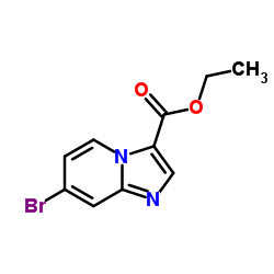 7-溴咪唑并[1,2-A]吡啶-3-羧酸乙酯结构式