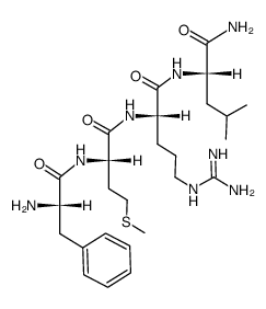 H-Phe-Met-Arg-Leu-NH2结构式