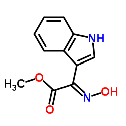 羟氨基-(1H-吲哚-3-基)-乙酸甲酯结构式