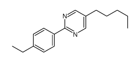 2-(4-ethylphenyl)-5-pentylpyrimidine Structure