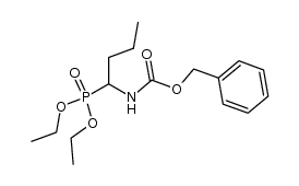 benzyl 1-(diethoxyphosphoryl)butylcarbamate结构式