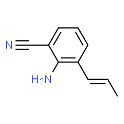 Benzonitrile,2-amino-3-(1-propenyl)- (9CI) Structure