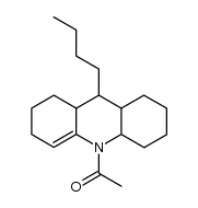 1-(9-butyl-2,3,4,4a,6,7,8,8a,9,9a-decahydroacridin-10(1H)-yl)ethanone结构式