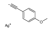 silver,1-ethynyl-4-methoxybenzene Structure