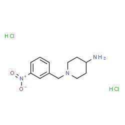 1-(3-Nitrobenzyl)piperidin-4-amine dihydrochloride structure