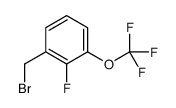 1-(bromomethyl)-2-fluoro-3-(trifluoromethoxy)benzene structure