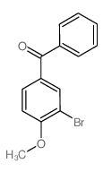 Methanone, (3-bromo-4-methoxyphenyl)phenyl- (en) structure