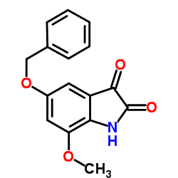 5-(Benzyloxy)-7-methoxy-1H-indole-2,3-dione Structure