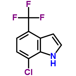 1H-Indole, 7-chloro-4-(trifluoromethyl)- structure