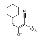 2-cyano-1-(cyclohexylamino)-2-diazonioethenolate Structure