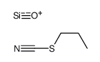 oxosilicon,propyl thiocyanate Structure