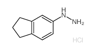 (2,3-Dihydro-1H-inden-5-yl)hydrazine hydrochloride structure