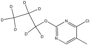 4-Chloro-5-methyl-2-(n-propoxy-d7)-pyrimidine结构式