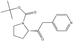 (S)-1-Boc-2-(2-pyridin-4-yl-acetyl)-pyrrolidine结构式