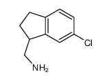 (6-chloro-2,3-dihydro-1H-inden-1-yl)methanamine结构式