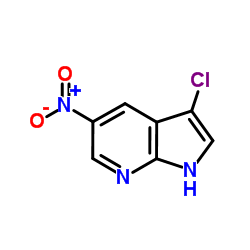 3-Chloro-5-nitro-7-azaindole结构式