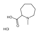 1-甲基氮杂烷-2-羧酸盐酸盐结构式