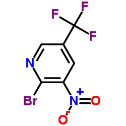 2-Bromo-3-nitro-5-(trifluoromethyl)pyridine structure
