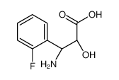 (2R,3R)-3-amino-3-(2-fluorophenyl)-2-hydroxypropanoic acid structure