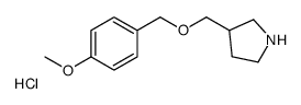 3-(((4-METHOXYBENZYL)OXY)METHYL)PYRROLIDINE HYDROCHLORIDE结构式
