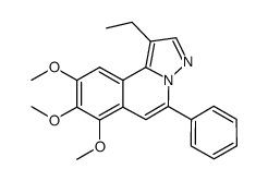 1-ethyl-7,8,9-trimethoxy-5-phenylpyrazolo[5,1-a]isoquinoline Structure
