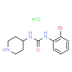 1-(2-Bromophenyl)-3-(piperidin-4-yl)ureahydrochloride结构式