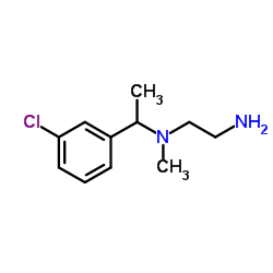 N-[1-(3-Chlorophenyl)ethyl]-N-methyl-1,2-ethanediamine Structure