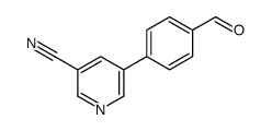 5-(4-甲酰基苯基)烟腈结构式