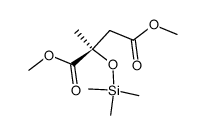 dimethyl (R)-2-methyl-2-((trimethylsilyl)oxy)succinate结构式