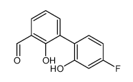 3-(4-fluoro-2-hydroxyphenyl)-2-hydroxybenzaldehyde结构式