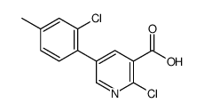 2-chloro-5-(2-chloro-4-methylphenyl)pyridine-3-carboxylic acid Structure