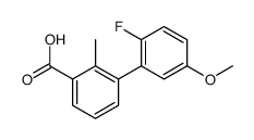3-(2-fluoro-5-methoxyphenyl)-2-methylbenzoic acid结构式