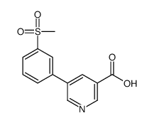 5-(3-(Methylsulfonyl)phenyl)nicotinic acid结构式
