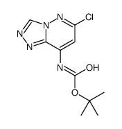 tert-butyl 6-chloro-[1,2,4]triazolo[4,3-b]pyridazin-8-ylcarbamate Structure