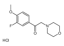 1-(3-fluoro-4-methoxyphenyl)-2-morpholin-4-ylethanone,hydrochloride Structure