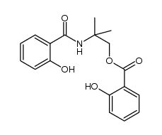 2-(2-hydroxybenzamido)-2-methylpropyl-2-hydroxybenzoate结构式