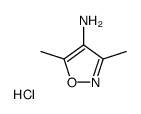 3,5-Dimethylisoxazol-4-amine hydrochloride结构式