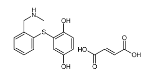 2-((2-((Methylamino)methyl)phenyl)thio)-1,4-benzenediol (Z)-2-butenedi oate (1:1) (salt) Structure
