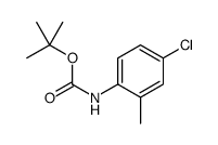 tert-butyl N-(4-chloro-2-methylphenyl)carbamate结构式