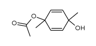 1,4-Dimethyl-4-hydroxy-2,5-cyclohexadienyl acetate Structure