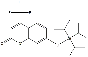 4-(trifluoroMethyl)-7-(triisopropylsilyloxy)-2H-chroMen-2-one Structure