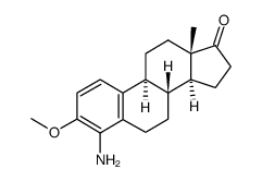 4-amino-3-methoxyestra-1,3,5(10)-trien-17-one结构式