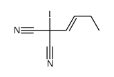 2-but-1-enyl-2-iodopropanedinitrile Structure