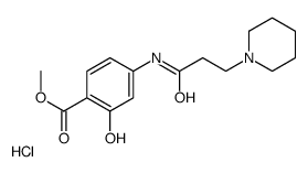 methyl 2-hydroxy-4-(3-piperidin-1-ylpropanoylamino)benzoate,hydrochloride Structure