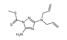 methyl (5-amino-3-diallylamino-1,2,4-triazol-1-yl)dithiocarbonate Structure