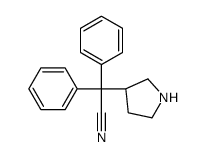 (R)-2,2-diphenyl-2-(pyrrolidin-3-yl)acetonitrile structure